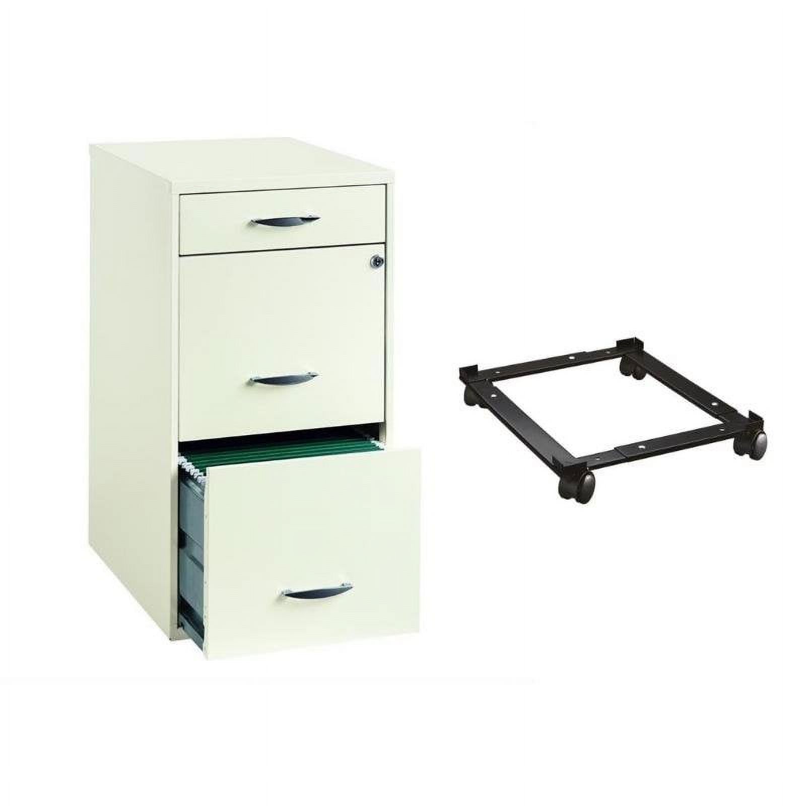 2 Piece Drawer File and Mobile Adjustable File Caddy Set