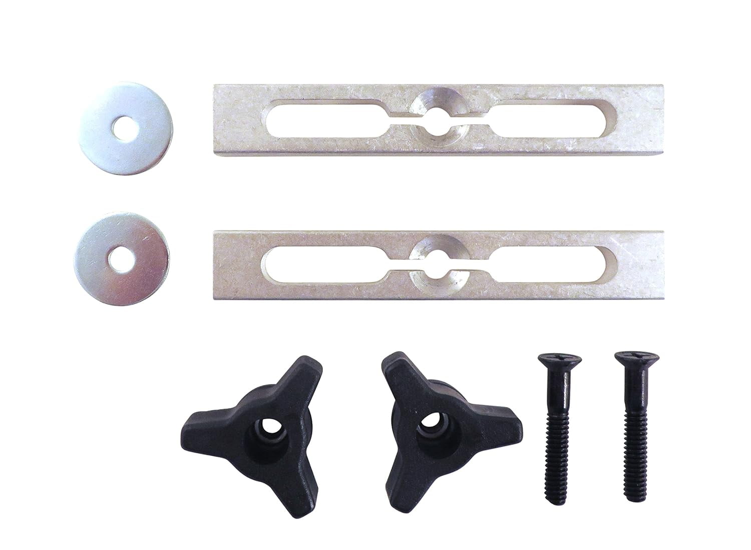 2 Piece Expandable Miter Gauge Slot Jig And Fixture Hold Down Kit 43/4