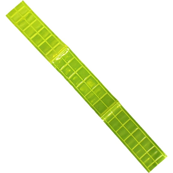 2 Piece Extra Bright Iron-on Neon Yellow Reflective Strips (ToolUSA: SF-74002)