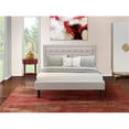thumbnail image 1 of 2 Piece Fannin Queen Size Bedroom Set - Mist Beige, Black & Burgundy, 1 of 1