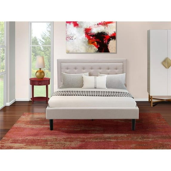 2 Piece Fannin Queen Size Bedroom Set - Mist Beige, Black & Burgundy
