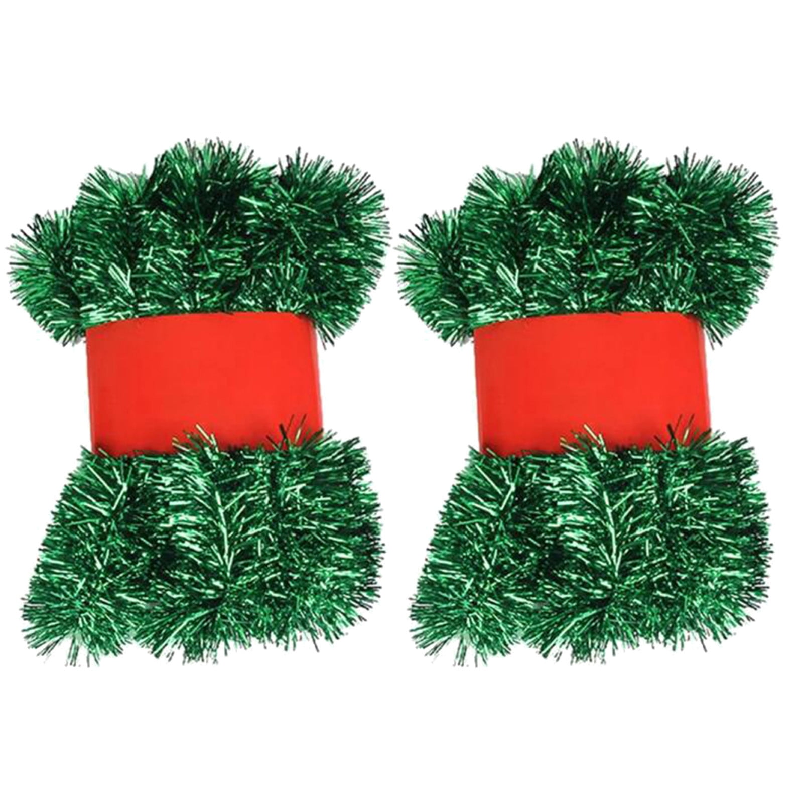 2 Piece Foil Christmas Wreath Decoration Total 33 Feet Metal Streamer 2-piece-foil-christmas-wreath-decoration-total-33-feet-metal-streamer