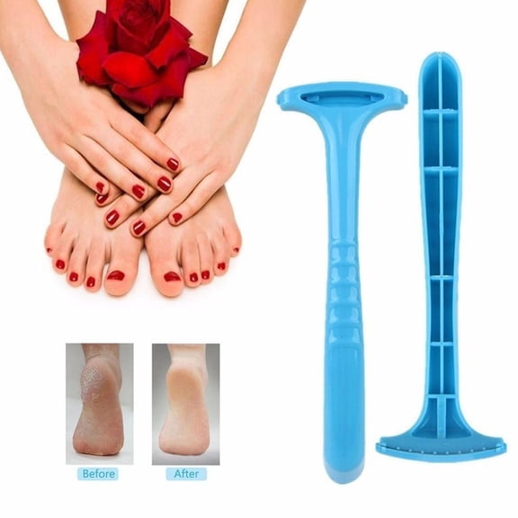2-Piece Foot Callus Shaver - 2Pc Foot Dead Skin Removal Care Tool with Handle, Foot Masks Easter Mother'S Day Base Care