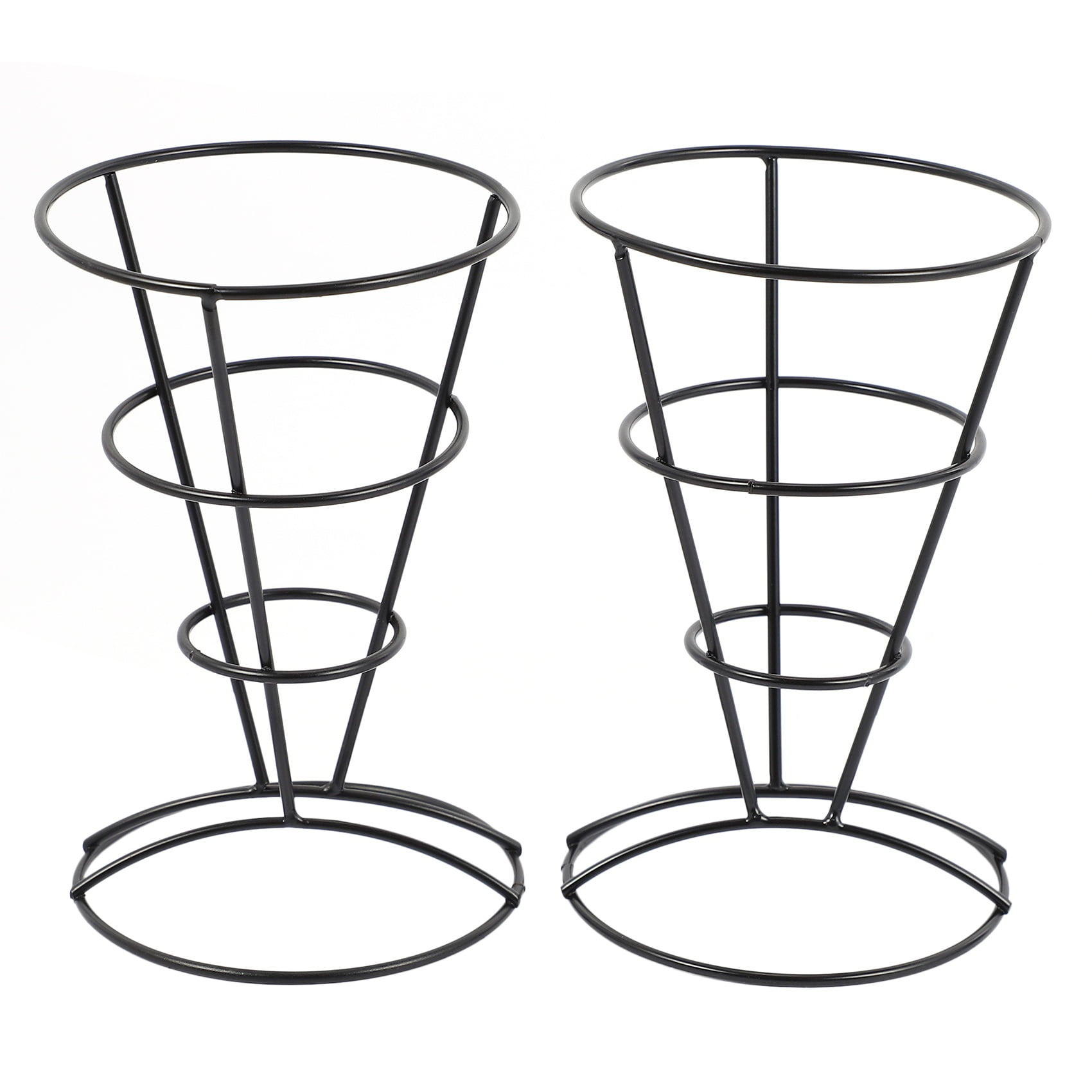 2Piece French Fry Stand Cone Basket Holder For Fries Fish And Chips