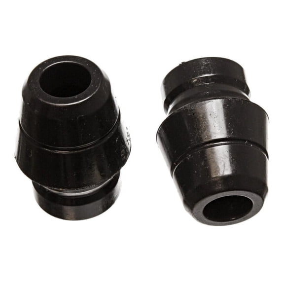 2-Piece Front Shock Bump Stops - Polyurethane Construction - Black