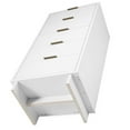 thumbnail image 1 of 2-Piece Granville Solid Wood Tall Narrow and Standard Dresser Set in White, 1 of 7