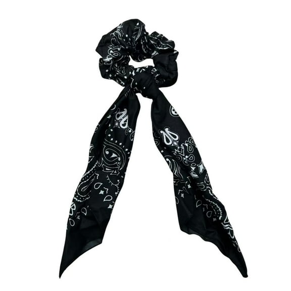 2-Piece Hair Accessory Set for Women – Bow Knot Scrunchie with Matching Bandana Headwrap, Stylish and Versatile for Daily Wear, Travel, Yoga, Gifts