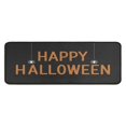 thumbnail image 1 of 2 Piece Halloween Plaid Kitchen Rug Sets Horror Orange Pumpkin Spooky Kitchen Rugs and Mats Absobent Rugs for Kitchen Floorfor Outdoor Bedroom (47x17+30x17 Inches), 1 of 7