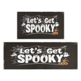 thumbnail image 1 of 2 Piece Halloween Plaid Kitchen Rug Sets Pumpkin Witch Bat Spider Kitchen Floor Mat Anti Fatigue Rugs for Kitchen Floorfor Bath Cooking (47x17+30x17 Inches), 1 of 7