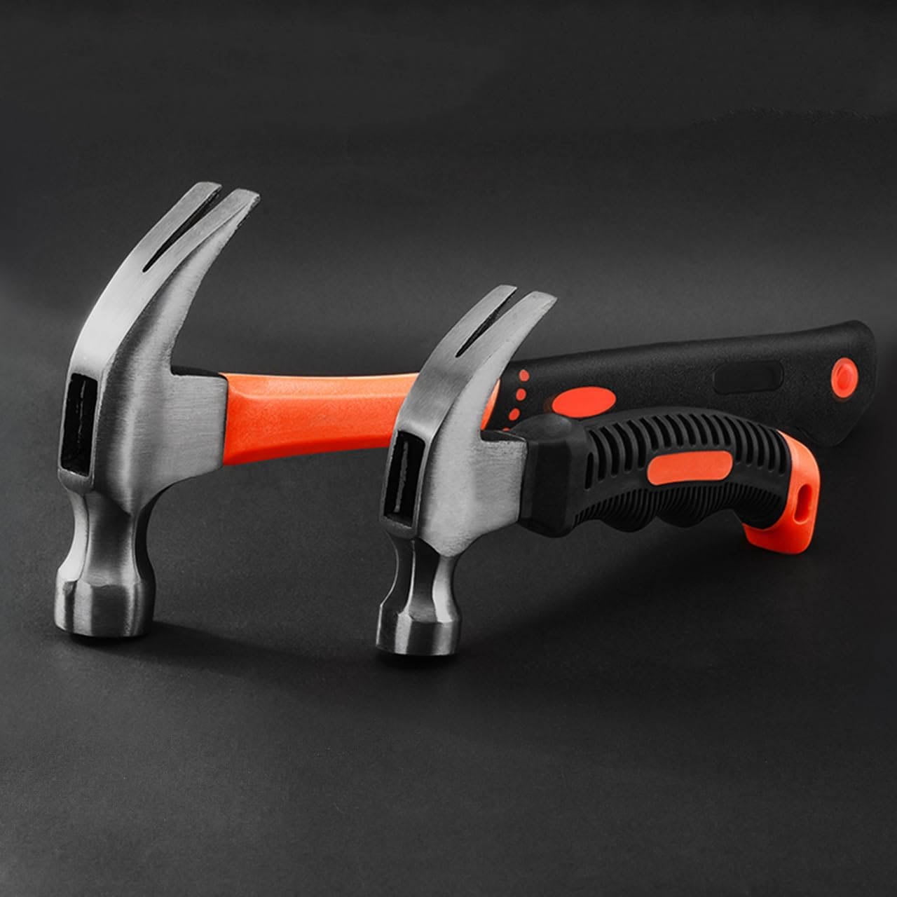 2 Piece Hammer Set, includes Claw Hammer and General Purpose Claw Hammer, Soft Nonslip Handle & Heat Treated Head
