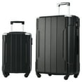 thumbnail image 1 of 2 Piece Hardside Spinner Wheel Luggage Set with Wheels and 3 Digit Combination Lock, 28" 20" 2 Size Suitcase Set, 1 of 8