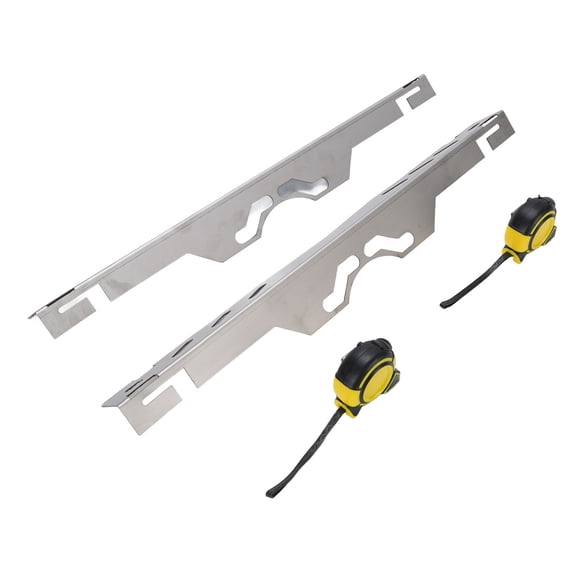 2-Piece Heavy Duty Automotive Hub Wheel Alignment Tools & Alloy Steel Toe Plates for Vehicle Tire Repair, Includes 2 Tape Measures, Quick Accurate Measurement Set (24.02 in / 61 cm Length)