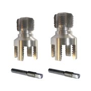 2 Piece High Strength Carbon Steel Tap And Die Set For 1/2 3/4 Water Pipes With Ergonomic Hexagonal Handle