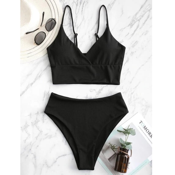 2 Piece High Waist Halter Bikini Set