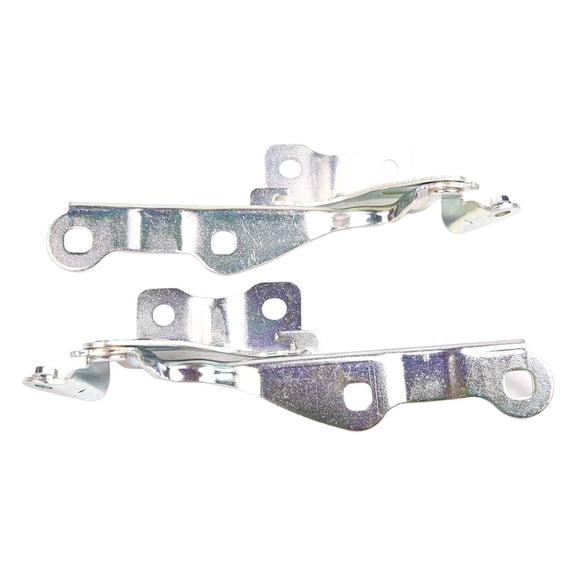 2-Piece Hinges Set Left and Right Side Replacement Silver Steel Construction