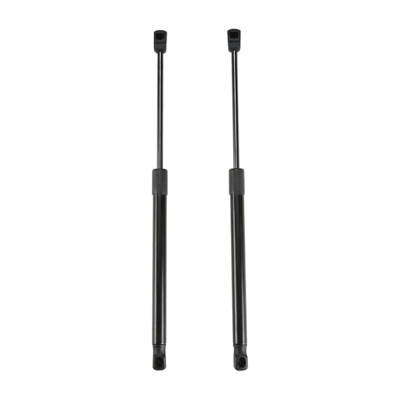 2-Piece Hood Lift Support Struts - Black Steel Construction - 11.18-Inch Compressed Length