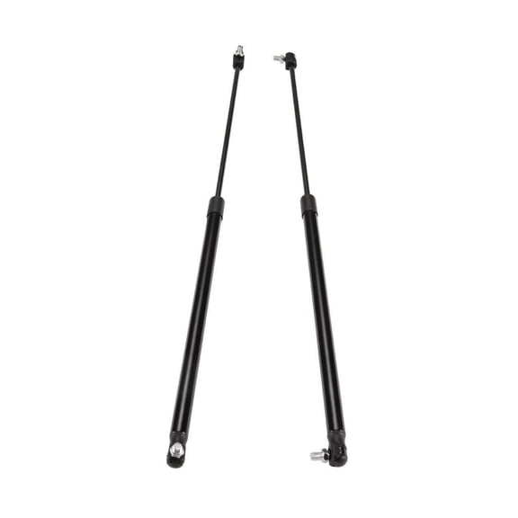 2-Piece Hood Lift Support Struts - Black Steel Construction - 15.98-Inch Compressed Length