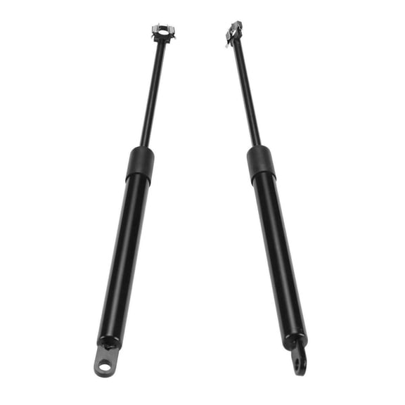 2-Piece Hood Lift Support Struts with Black Steel Construction and 9.76-Inch Compressed Length