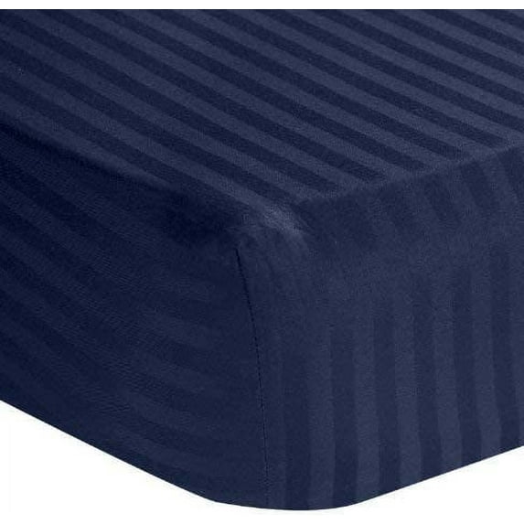 2 Piece Hospital Bed Fitted Sheet Sheets for Hospital Bed - Pack of 2 Fitted Sheets- Egyptian Cotton 400 TC - Hospital Bed Sheets (Navy Blue, 36" x 84"x 4")