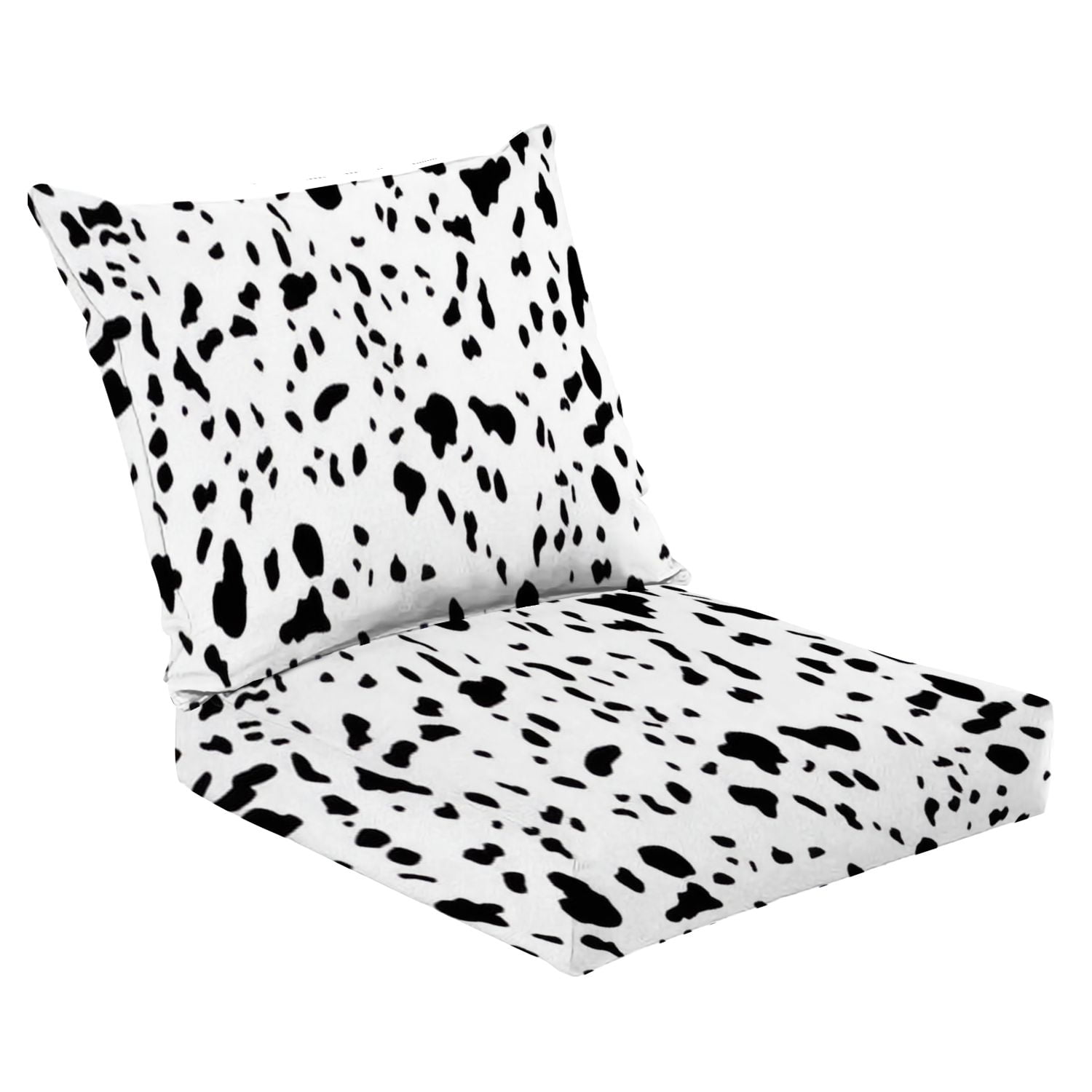 2 Piece Indoor/Outdoor Cushion Set Dalmatians seamless horizontal