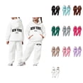 thumbnail image 1 of 2-Piece Kids Warm Long Sleeve Hoodie Sweatshirt & Jogger Sweatpants Set with New York Letter Print – Toddler Boys Girls 2-13 Years, 1 of 7