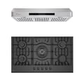 thumbnail image 1 of 2 Piece Kitchen Appliances Packages Including 30" Gas Cooktop and 30" Under Cabinet Range Hood, 1 of 5