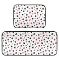 2-Piece Kitchen Mat Set Non Slip Washable Floor Mats Decorative Rugs ...