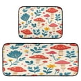 thumbnail image 1 of 2-Piece Kitchen Mat Set Non Slip Washable Floor Mats Decorative Rugs for Kitchen Sink Laundry Cartoon Red Mushroom Pattern, 1 of 7