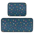 thumbnail image 1 of 2-Piece Kitchen Mat Set Non Slip Washable Floor Mats Decorative Rugs for Kitchen Sink Laundry Colorful Stars Pattern, 1 of 7