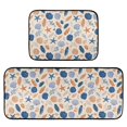 thumbnail image 1 of 2-Piece Kitchen Mat Set Non Slip Washable Floor Mats Decorative Rugs for Kitchen Sink Laundry Hand-drawn Shell Pattern, 1 of 7