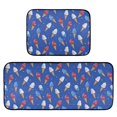 thumbnail image 1 of 2-Piece Kitchen Mat Set Non Slip Washable Floor Mats Decorative Rugs for Kitchen Sink Laundry Ice Cream Cones and Shooting Stars, 1 of 7