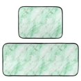 thumbnail image 1 of 2-Piece Kitchen Mat Set Non Slip Washable Floor Mats Decorative Rugs for Kitchen Sink Laundry Light Green Marble Texture Pattern, 1 of 7