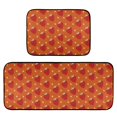 thumbnail image 1 of 2-Piece Kitchen Mat Set Non Slip Washable Floor Mats Decorative Rugs for Kitchen Sink Laundry Strawberry and White Stars Pattern, 1 of 7