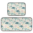 thumbnail image 1 of 2-Piece Kitchen Mat Set Non Slip Washable Floor Mats Decorative Rugs for Kitchen Sink Laundry Turtles and Sea Plants Pattern, 1 of 7