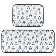 thumbnail image 1 of 2-Piece Kitchen Mat Set Non Slip Washable Floor Mats Decorative Rugs for Kitchen Sink Laundry Various Poses Penguin Patterns, 1 of 7