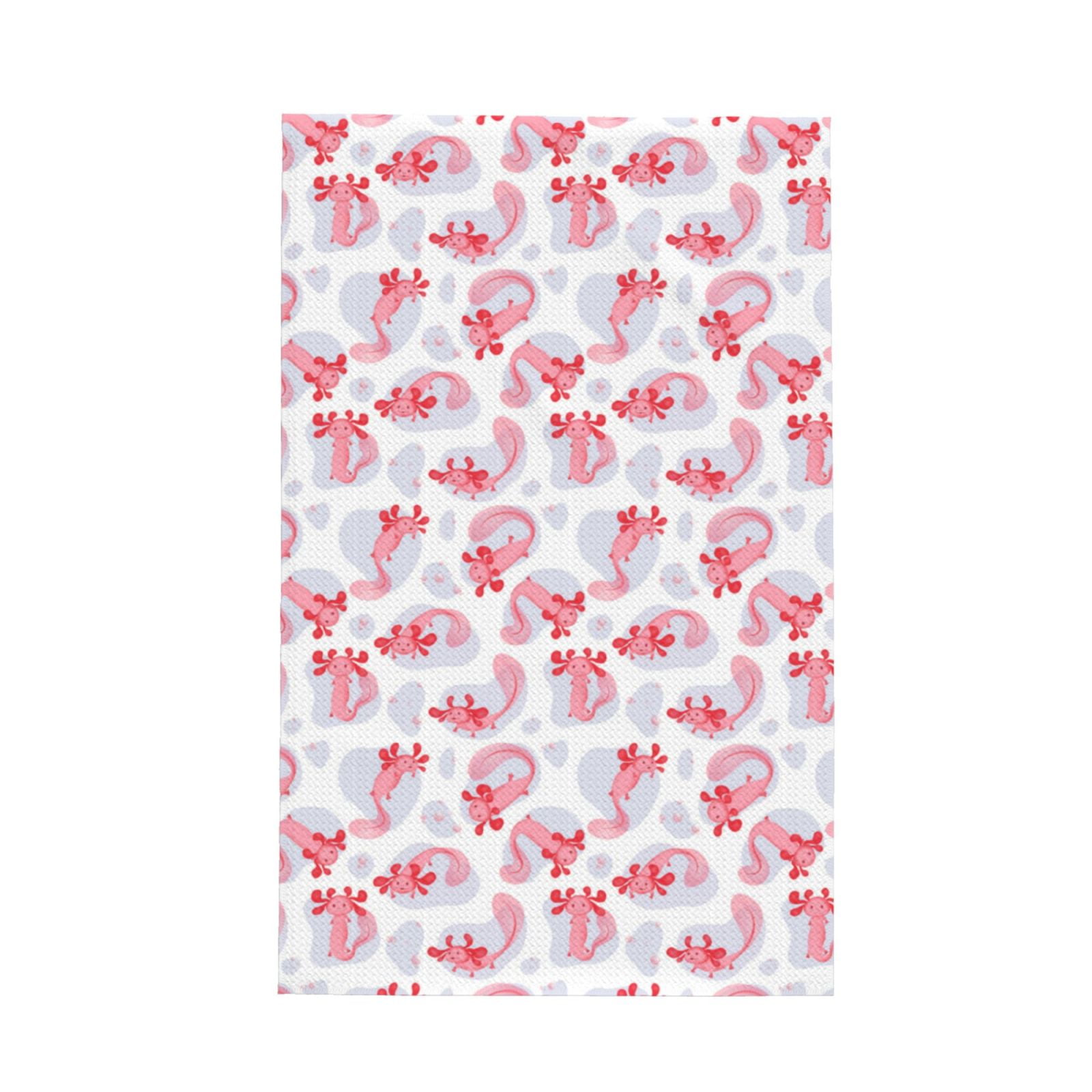 2 Piece Kitchen Mats for Floor, Cartoon Cute Axolotl Pink_D Kitchen