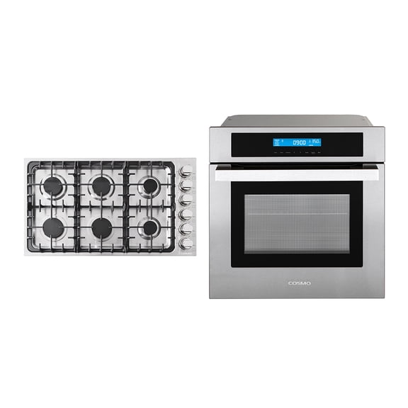 2 Piece Kitchen Package with 36" Drop In Gas Cooktop & 24" Electric Wall Oven