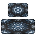 thumbnail image 1 of 2-Piece Kitchen Rugs Set Non-Slip Mats Carpet Floor for Kitchen, Bathroom (19.7"x27.6" & 19.7"x47.2") Explosion Of Blue Ink, 1 of 7