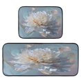 thumbnail image 1 of 2-Piece Kitchen Rugs Set Non-Slip Mats Carpet Floor for Kitchen, Bathroom (19.7"x27.6" & 19.7"x47.2") Large Flower in Full Bloom, 1 of 7