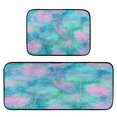 thumbnail image 1 of 2-Piece Kitchen Rugs Set Non-Slip Mats Carpet Floor for Kitchen, Bathroom (19.7"x27.6" & 19.7"x47.2") Tie-dye Dandelions Pattern, 1 of 7