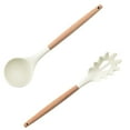 thumbnail image 1 of 2 Piece Kitchen Utensil Set- Stainless Steel and Silicone Kitchen Tools with Wooden Handles, 1 of 5