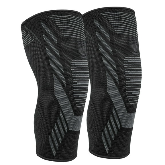 2 Piece Knee Sleeve, Compression Knee Sleeve for Running Knee Pain Relief, Knee Support Compression Sleeve for Meniscus Tear, Arthritis Pain Relief Fitness Sports Knee Sleeve