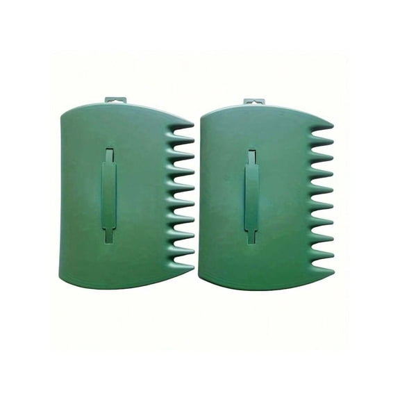 2-Piece Leaf Scoops Hand Rakes – Large Plastic Garden Grabbers for Leaves & Debris