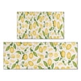 thumbnail image 1 of 2 Piece Lemons Print Rug Kitchen Rug Set, Decor Kitchen Rugs, Absorbent Non-Slip Washable Floor Mats, Home Indoor Runner Rugs 17"x47"+17"x30", 1 of 7