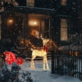 thumbnail image 1 of 2-Piece Lighted Reindeer Family Set, Christmas Reindeer Decor, 3D Christmas Deer Outdoor Decorations with 160 Warm White LED Lights, Glittered Standing Holiday Display for Outdoor, Indoor, 1 of 5