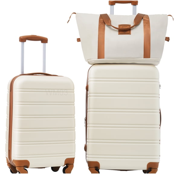 Hardshell Luggage Sets 2 Piece (20"+24") Expandable Spinner Suitcase with TSA Lock, Lightweight ABS Luggage Set