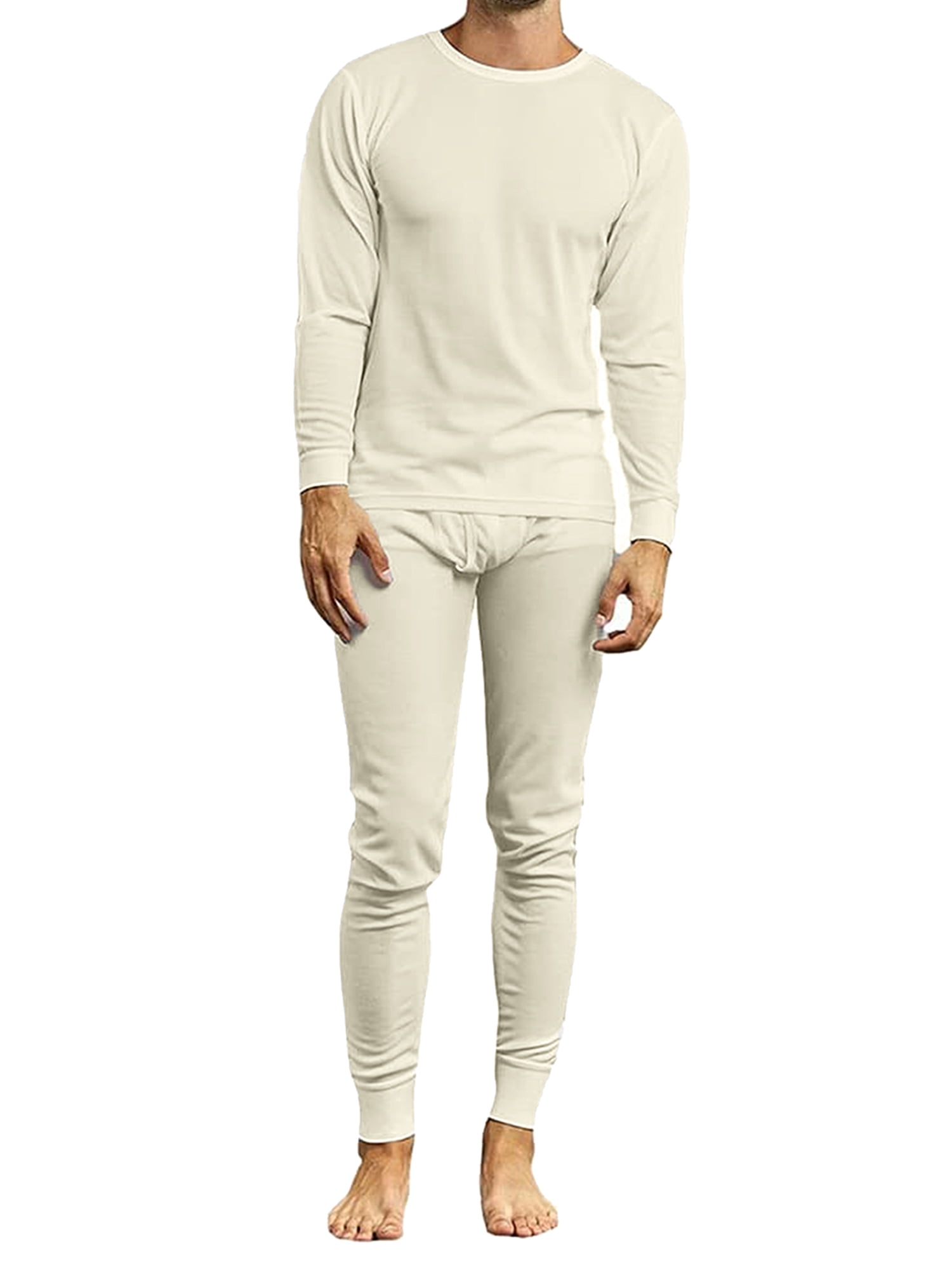 トップス SECOND/LAYER VEAL THERMAL WHITE 2-Piece Lightweight Thermal Set Of Both A Thermal Top And