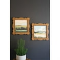 thumbnail image 1 of SET OF TWO NATURAL WOOD FRAMED LANSCAPE ACRYLIC PAINTINGS, 1 of 6