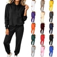 thumbnail image 1 of 2 Piece Lounge Sets for Women Matching Sweatsuits | Oversized Hoodies & ankle banded Sweatpants,Casual Sweat Set,Workout Tracksuit,Airport Travel Outfits,Fashion Fall Clothes, 1 of 6