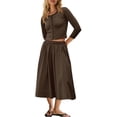 thumbnail image 1 of 2 Piece Lounge Sets for Women Matching Vacation Outfits Button Down Ribbed Cardigan Elastic Waist Skirt Sets, 1 of 7